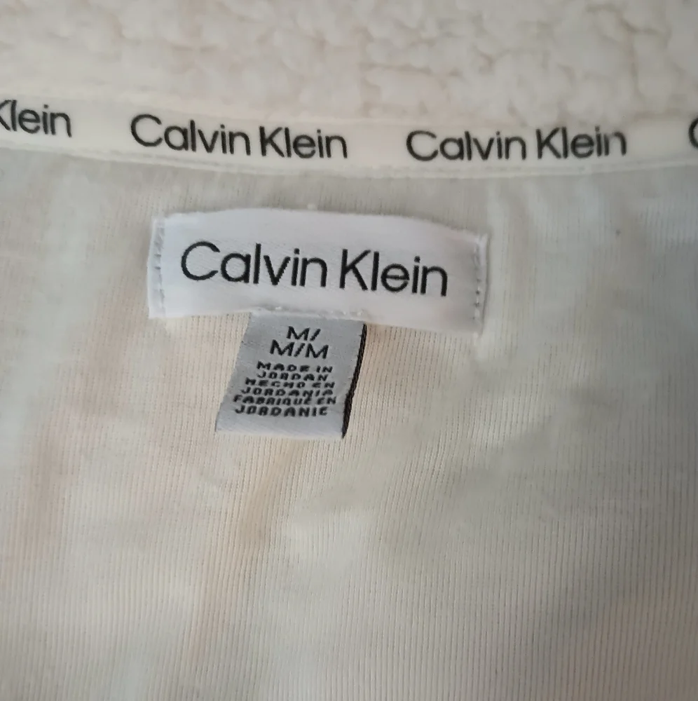 Calvin Klein Cream Teddy Fleece‎ Jacket M